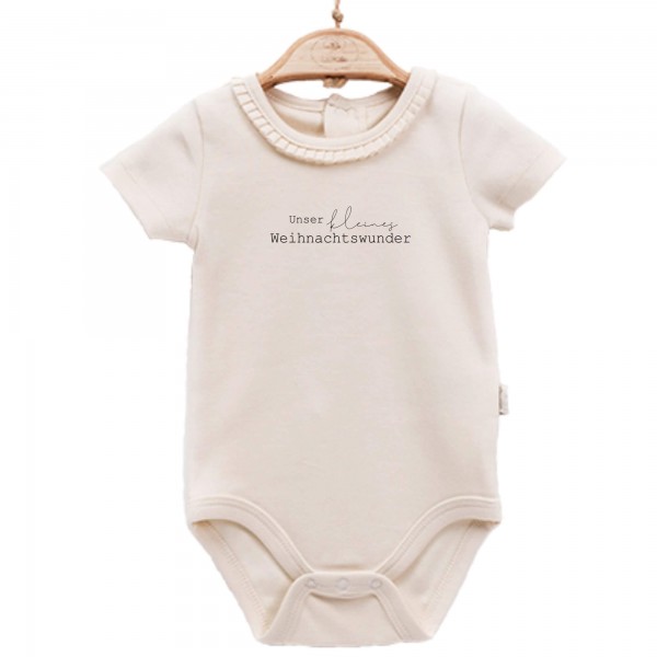 Baby Body kurzarm elegant Unser kleines Weihnachtswunder