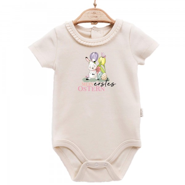 Baby Body kurzarm elegant Mein erstes Ostern