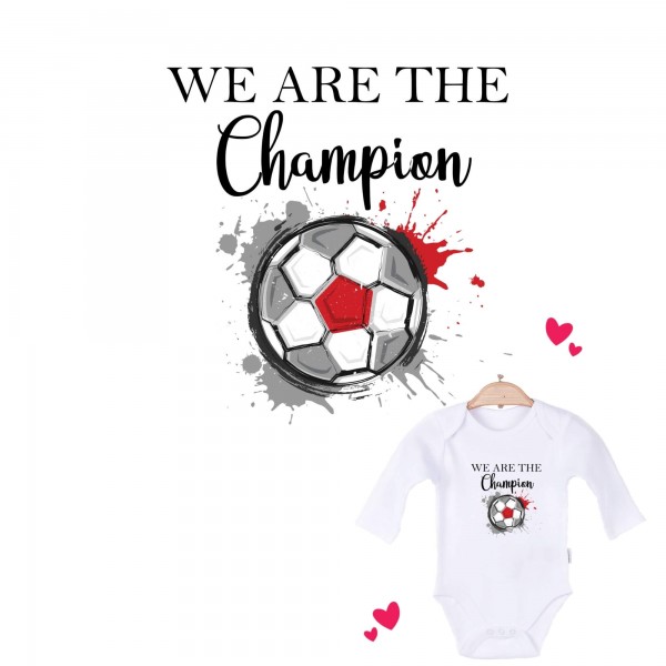 Baby Body langarm weiß We are the Champion England