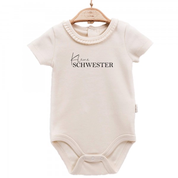 Baby Body kurzarm elegant Schwester