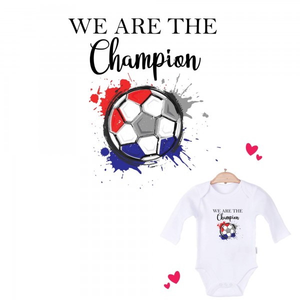 Baby Body langarm weiß We are the Champion Kroatien