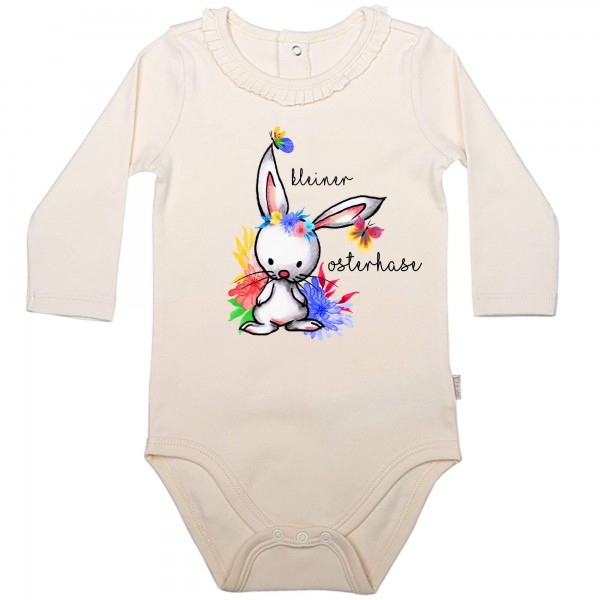 Baby Body Langarm elegant kleiner Osterhase