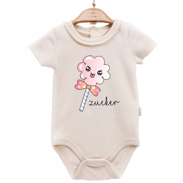 Baby Body kurzarm elegant Zucker