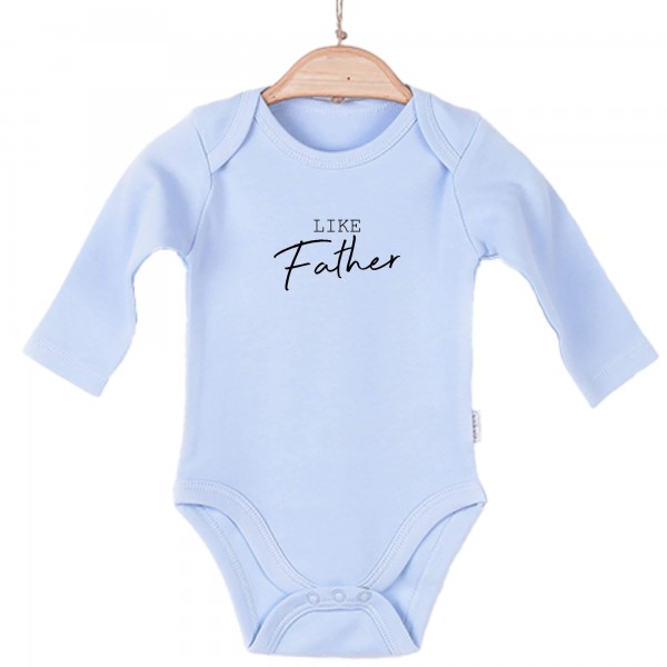 Baby Body langarm blau like Father