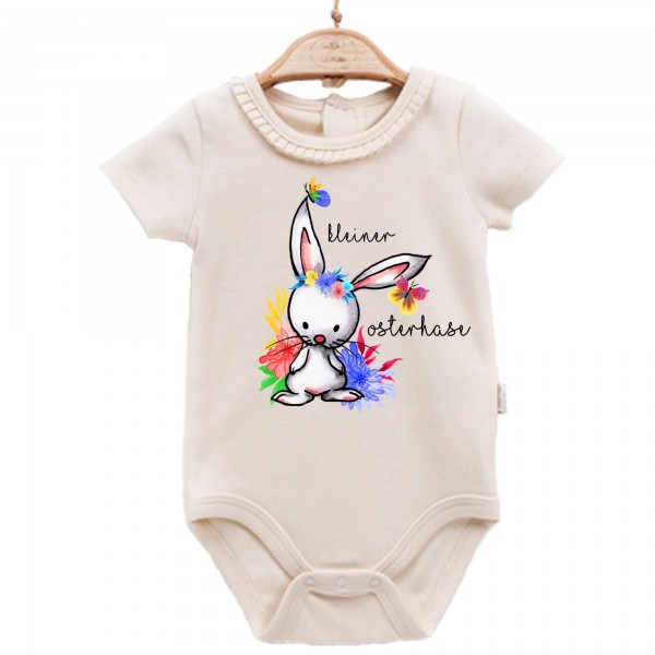 Baby Body kurzarm elegant kleiner Osterhase