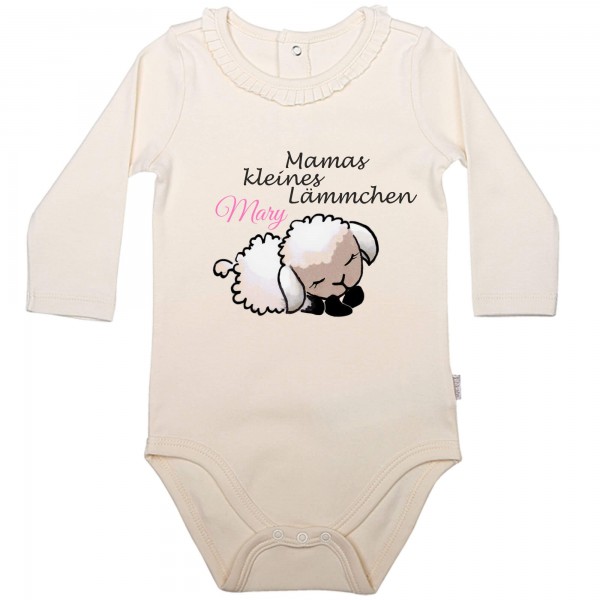 Baby Body Langarm elegant Mamas kleines Lämmchen