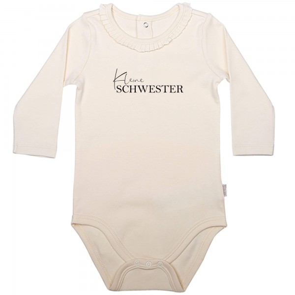 Baby Body Langarm elegant Schwester