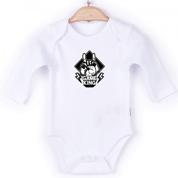 Baby Body langarm weiß Game King