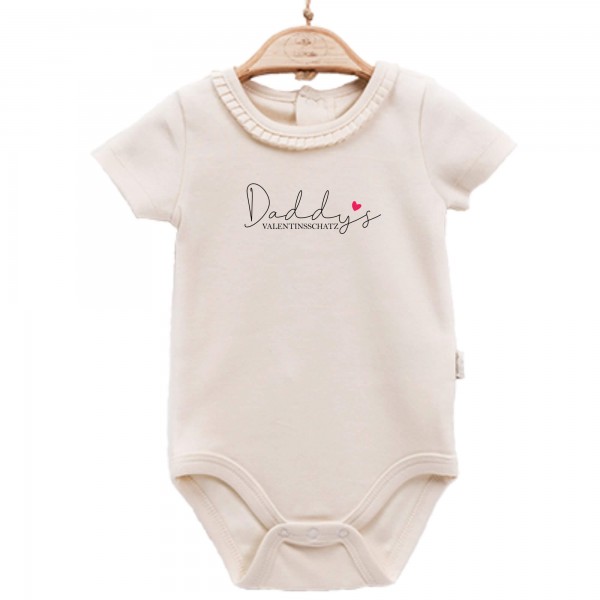 Baby Body kurzarm elegant Daddys Valentinsschatz