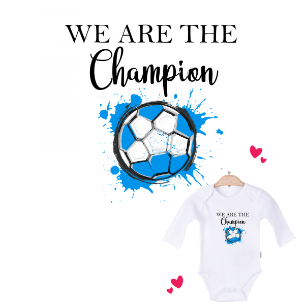 Baby Body langarm weiß We are the Champion Finnland