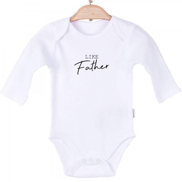 Baby Body langarm weiß like Father