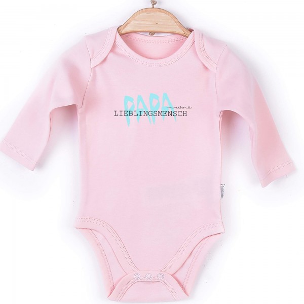 Baby Body Langarm rosa Vatertag Edition