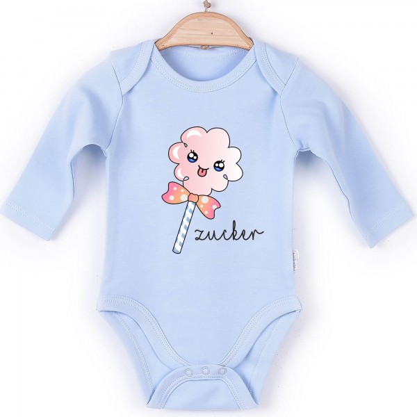 Baby Body Langarm blau Zucker