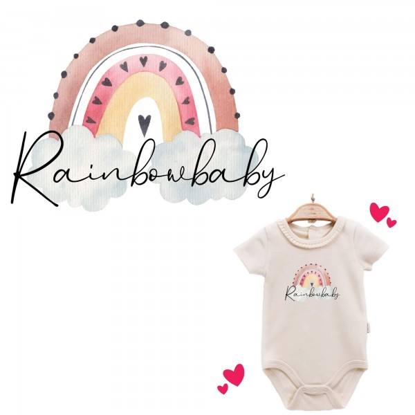 Baby Body kurzarm elegant Rainbowbaby