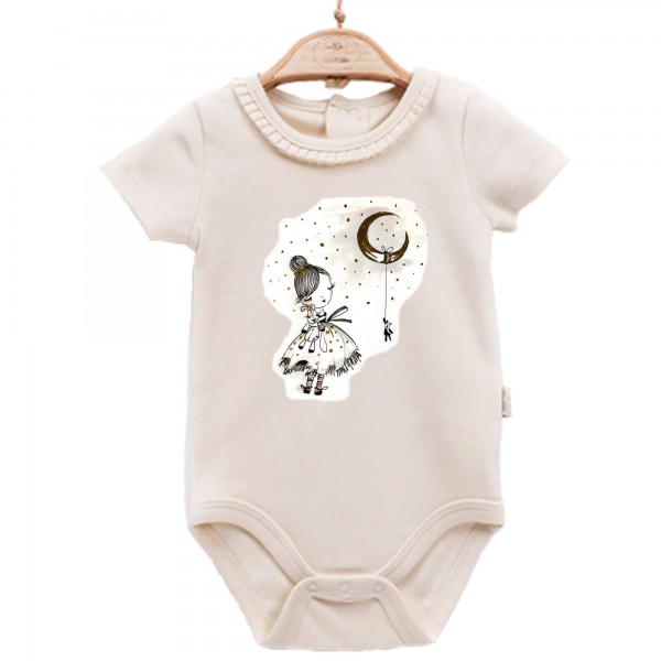 Baby Body kurzarm elegant Prinzessin