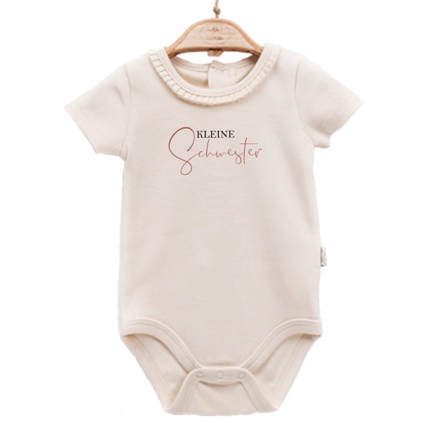 Baby Body kurzarm elegant kleine Schwester