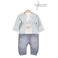 Kitikate Strampler und Haarband 3D mint Kitikate Strampler und Haarband 3D mint