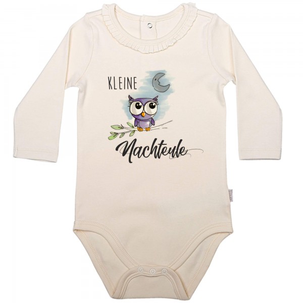 Baby Body Langarm elegant kleine Nachteule