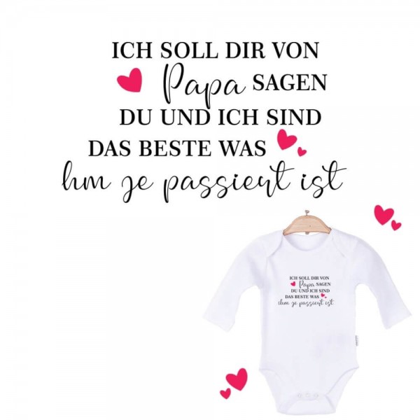 Baby Body langarm weiß Das Beste