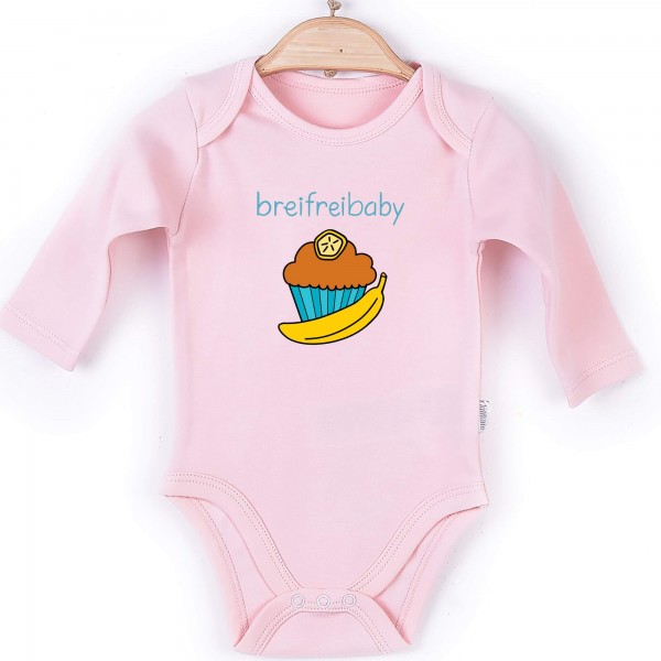 Baby Body Langarm rosa Breifreibaby Muffin