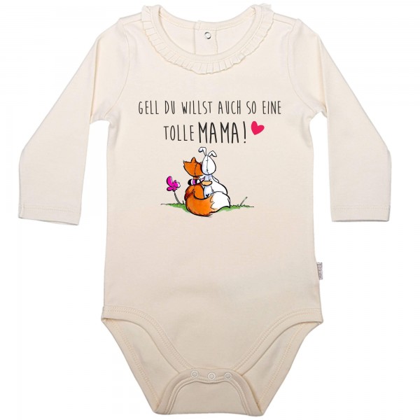 Baby Body Langarm elegant Fuchs tolle Mama