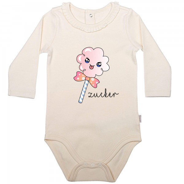 Baby Body Langarm elegant Zucker