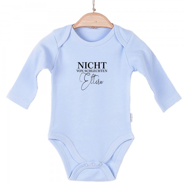 Baby Body langarm blau Eltern