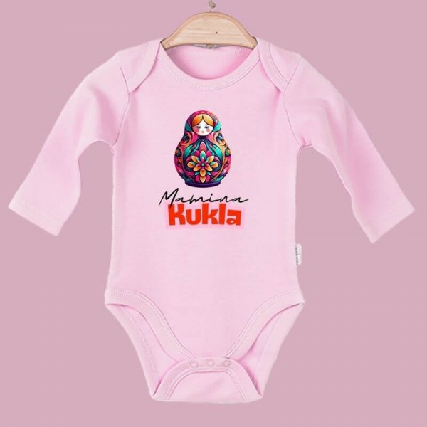 Matryoshka Baby Body Langarm rosa Mamina Kukla