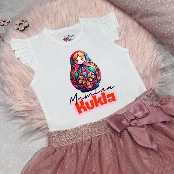 Matryoshka Baby Body Rüschenärmel Mamina Kukla