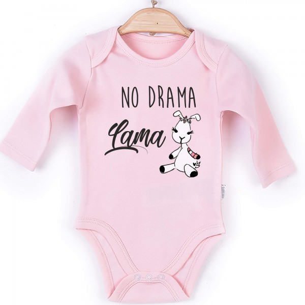 Baby Body Langarm rosa Lama No Drama