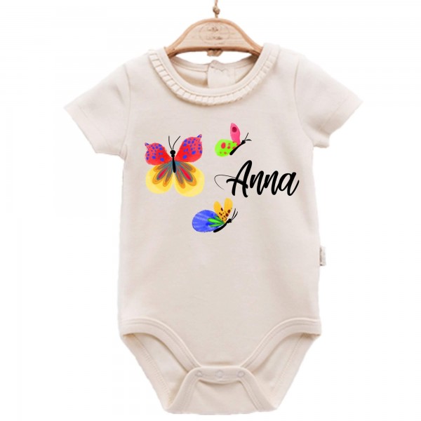 Baby Body kurzarm elegant Schmetterling