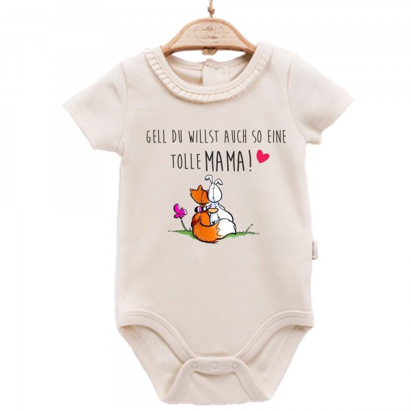 Baby Body kurzarm elegant Fuchs tolle Mama