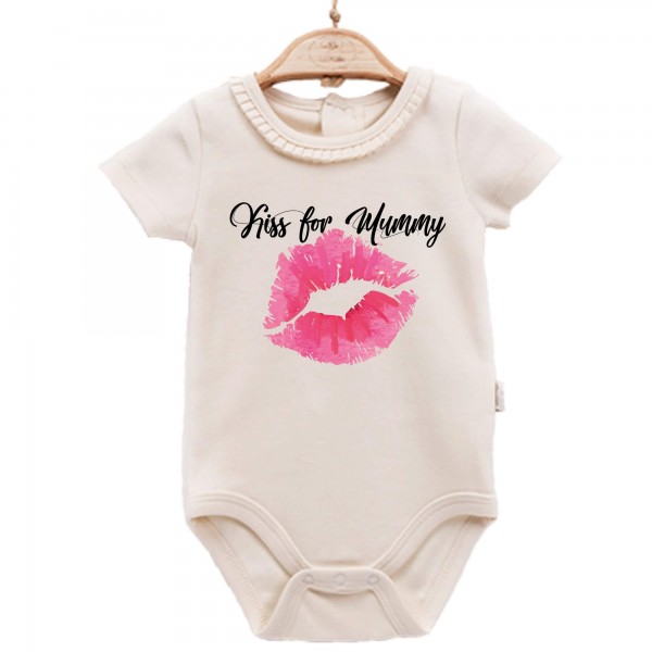 Baby Body kurzarm elegant Kiss for Mummy