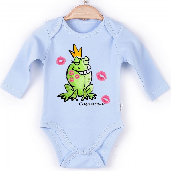 Baby Body Langarm blau Casanova